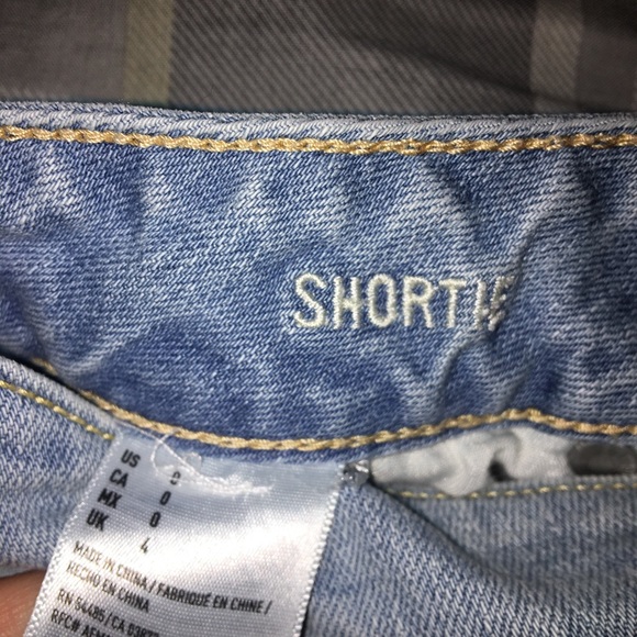 American Eagle jean shorts laced light blue 0 - Picture 5 of 6